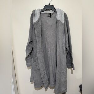 Cozy Gray Women's Owl Robe